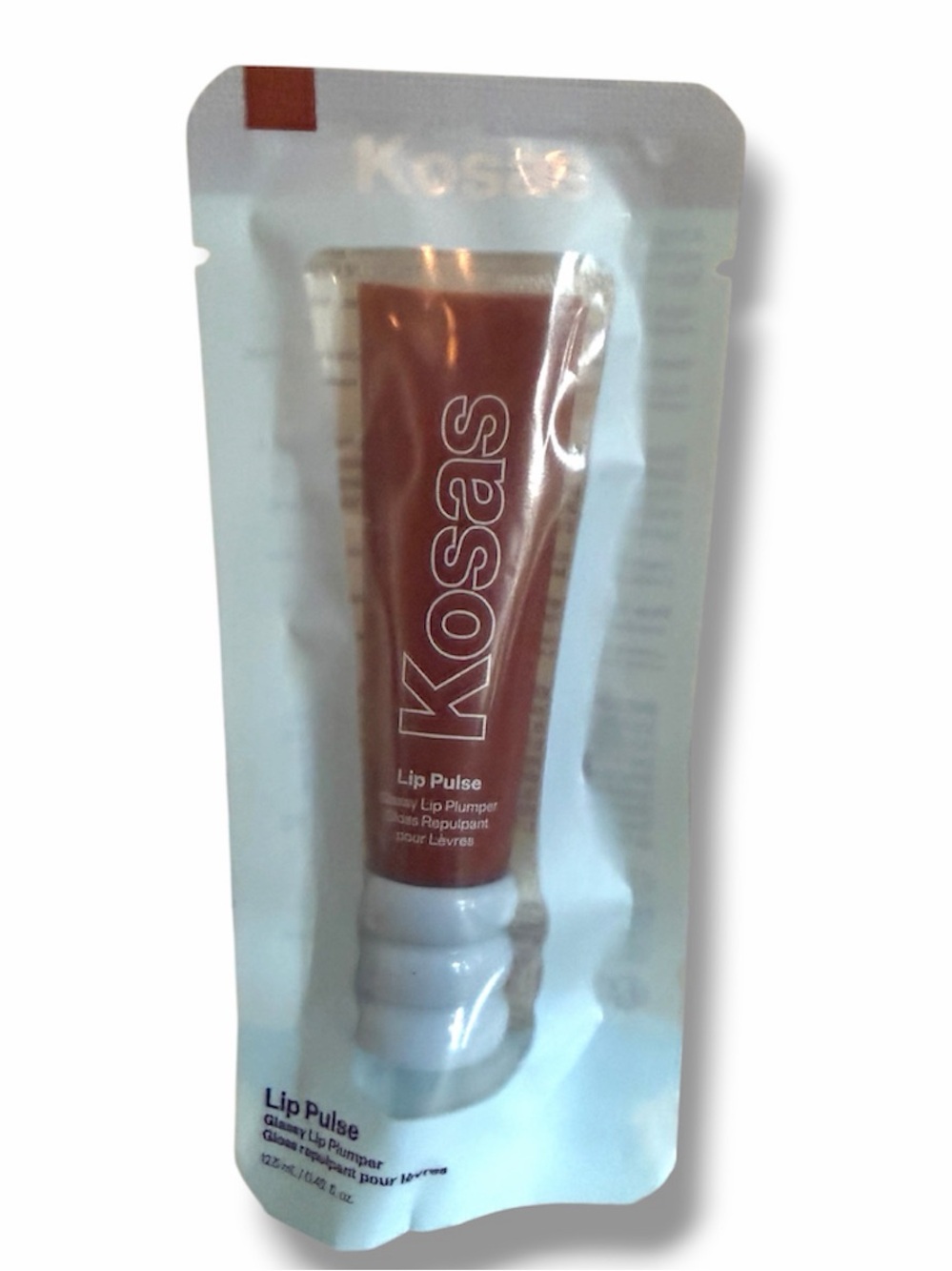 Kosas Lip Pulse Glassy Lip Plumper Gloss Sixth Sense Warm Beige NIB